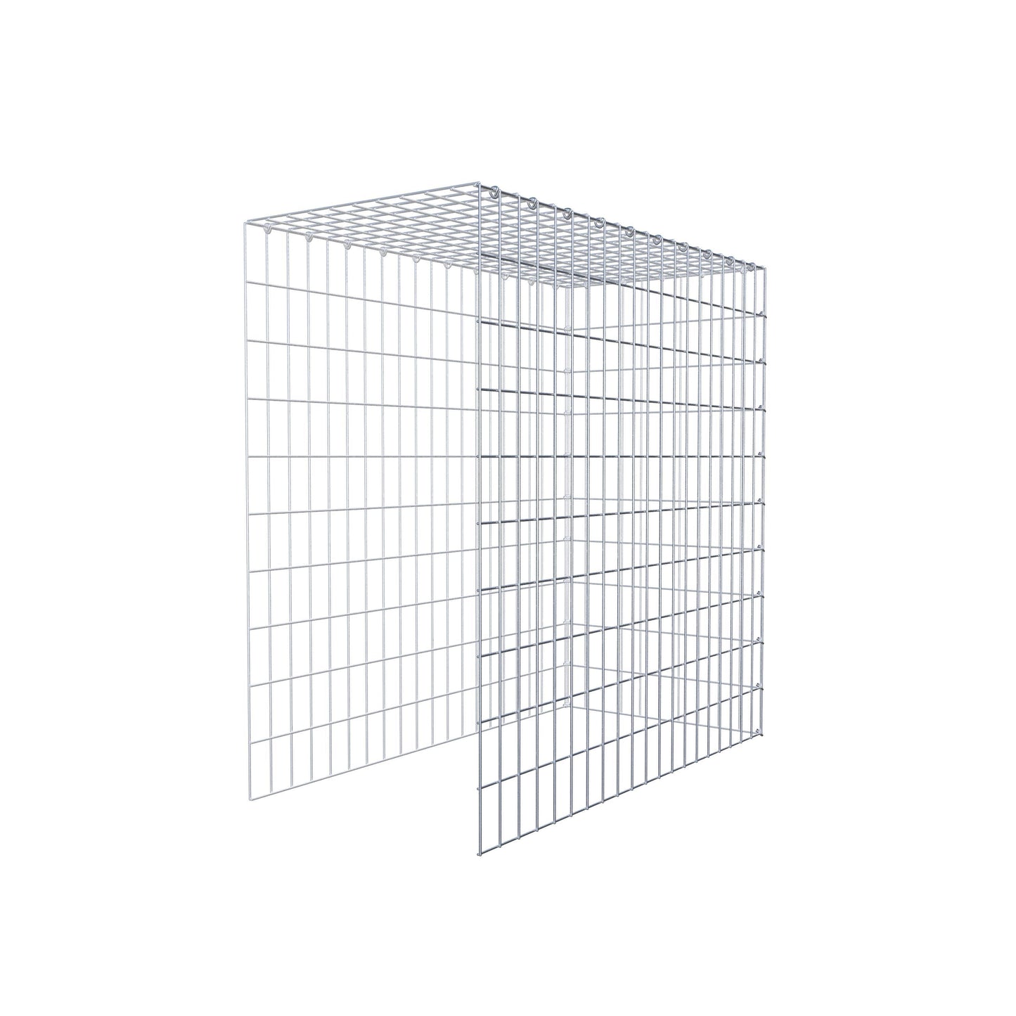 Fourche rapportée type 4 100 cm x 100 cm x 50 cm (L x H x P), mailles 5 cm x 10 cm, anneau C