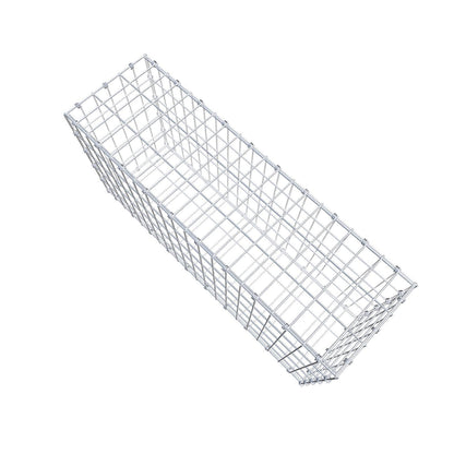 Gabione 100 cm x 50 cm x 30 cm (L x H x T), Maschenweite 5 x 10 cm, Spiralring
