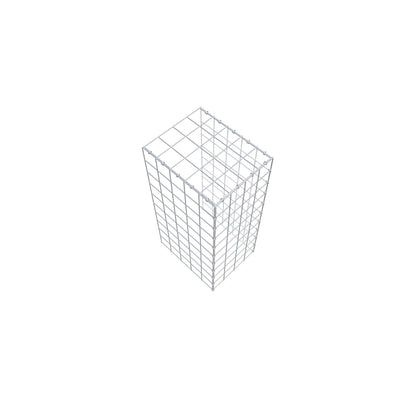 Gavión complementario de tipo 4 100 cm x 50 cm x 40 cm (L x A x P), malla 10 cm x 10 cm, anillo en C