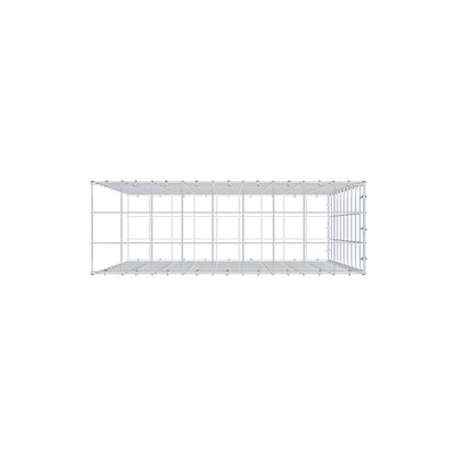 Mounted gabion type 2 100 cm x 90 cm x 30 cm (L x H x D), mesh size 10 cm x 10 cm, C-ring