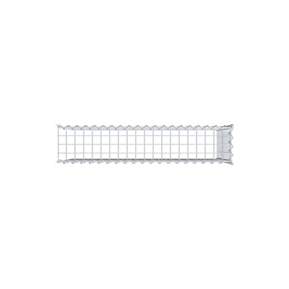Gabbione aggiuntivo tipo 4 100 cm x 60 cm x 20 cm (L x H x P), dimensione maglia 5 cm x 5 cm, a spirale