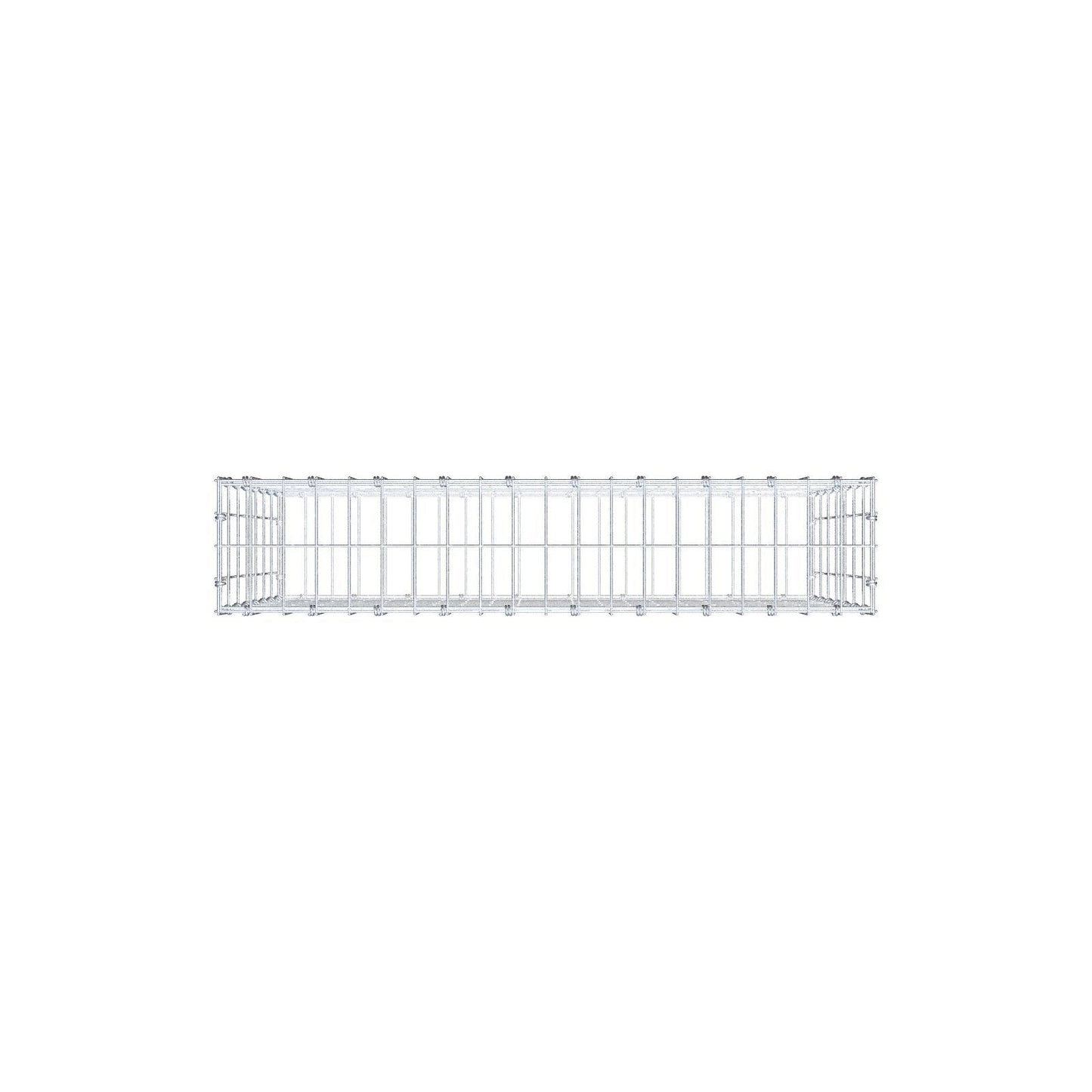 Schanskorf 100 cm x 70 cm x 20 cm (L x H x D), maaswijdte 5 x 10 cm, spiraalring