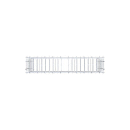 Schanskorf 100 cm x 70 cm x 20 cm (L x H x D), maaswijdte 5 x 10 cm, spiraalring
