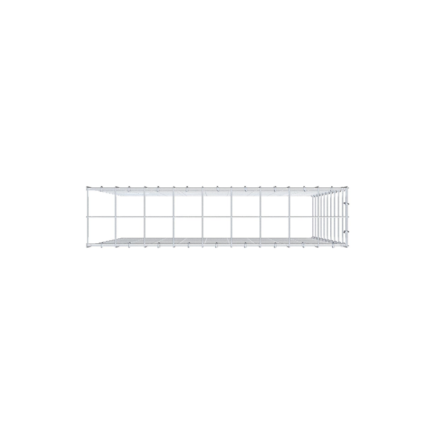 Gavión adicional tipo 4 100 cm x 90 cm x 20 cm (L x A x P), malla 10 cm x 10 cm, anillo en C