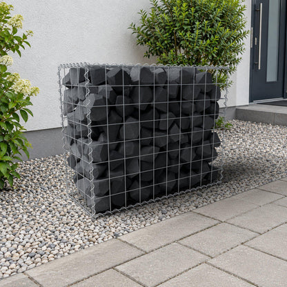 Gabion 100 cm x 80 cm x 40 cm (L x H x D), mesh size 10 cm x 10 cm, spiral