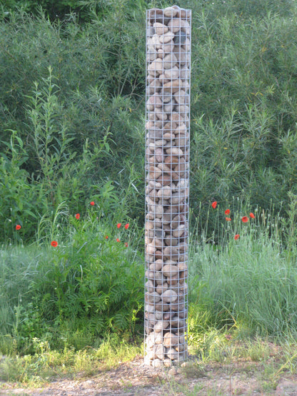 Gabionsøjle diameter 37 cm MW 5 x 5 cm rund