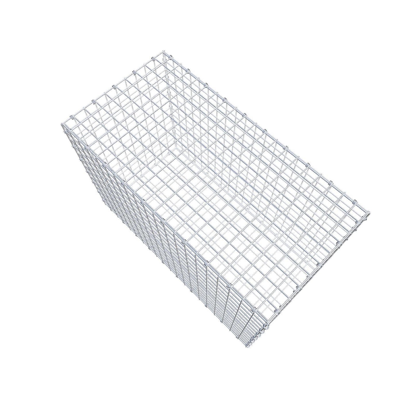 Gabione 100 cm x 70 cm x 50 cm (L x H x T), Maschenweite 5 x 5 cm, Spiralring
