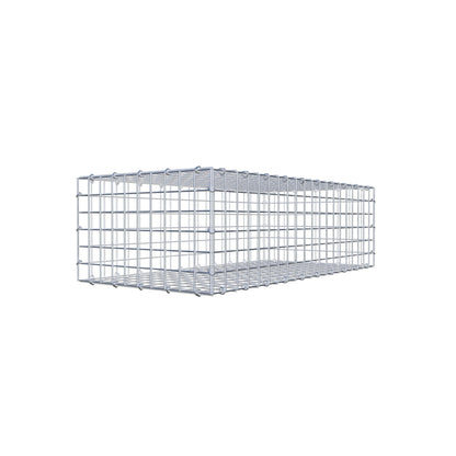 Gabbione 100 cm x 30 cm x 50 cm (L x H x P), maglia 5 cm x 5 cm, anello a C