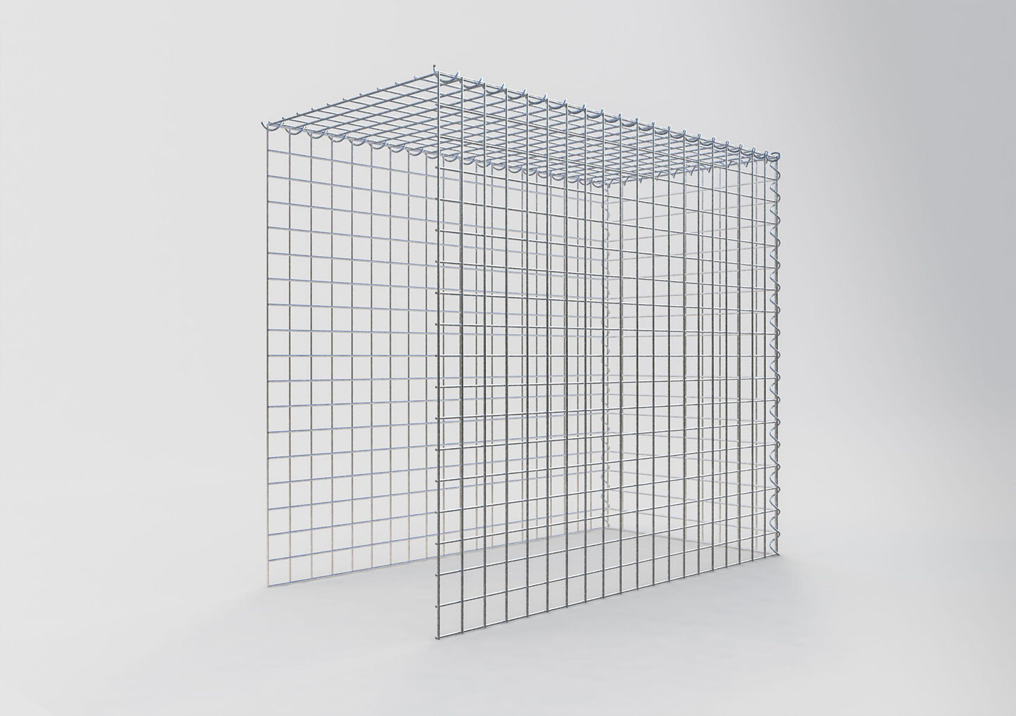 Extra gabion typ 4 100 cm x 90 cm x 50 cm (L x H x D), maskstorlek 5 cm x 5 cm, spiral
