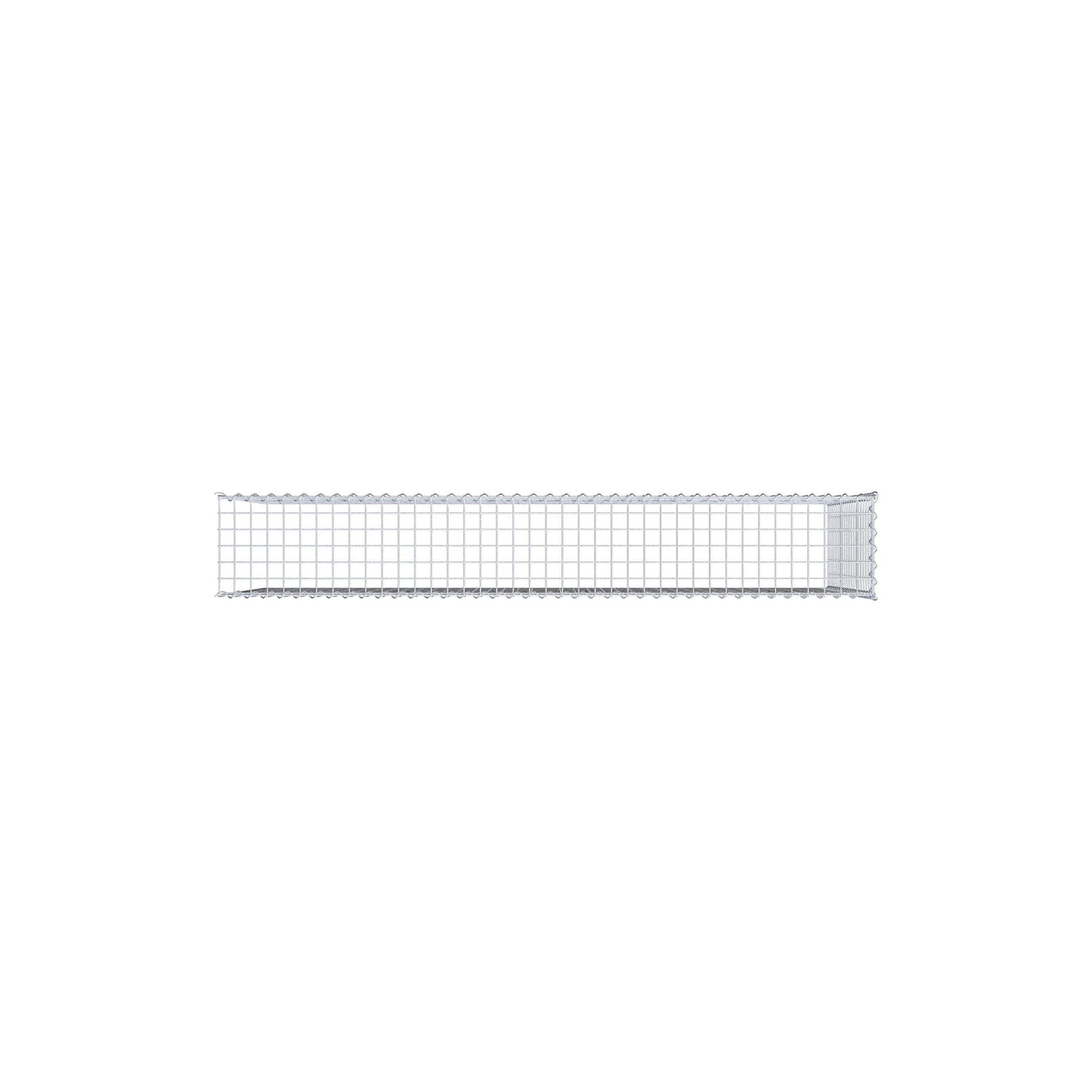 Gabbione aggiuntivo tipo 4 200 cm x 100 cm x 30 cm (L x H x P), dimensione maglia 5 cm x 5 cm, a spirale