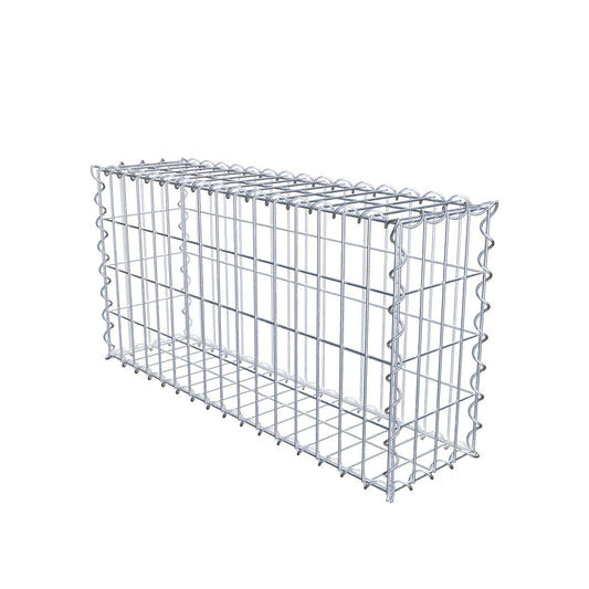 Gabion 80 cm x 40 cm x 20 cm (L x H x D), mesh size 5 cm x 10 cm, spiral