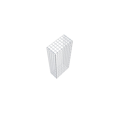 Fourche rapportée type 2 100 cm x 20 cm x 40 cm (L x H x P), mailles 5 cm x 5 cm, anneau C