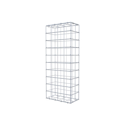 Gabion 100 cm x 20 cm x 40 cm (L x H x P), mailles 10 cm x 10 cm, anneau en C