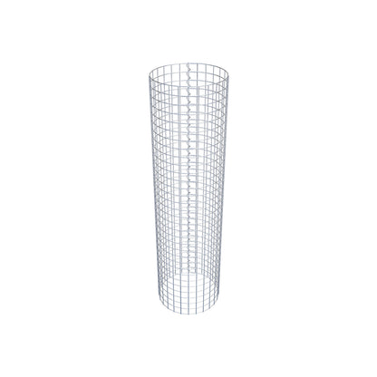 Gabion column around 42 cm diameter, 160 cm height, mesh size 5 cm x 5 cm