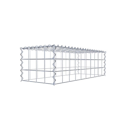Extra gabion typ 3 100 cm x 30 cm x 40 cm (L x H x D), maskstorlek 10 cm x 10 cm, spiral