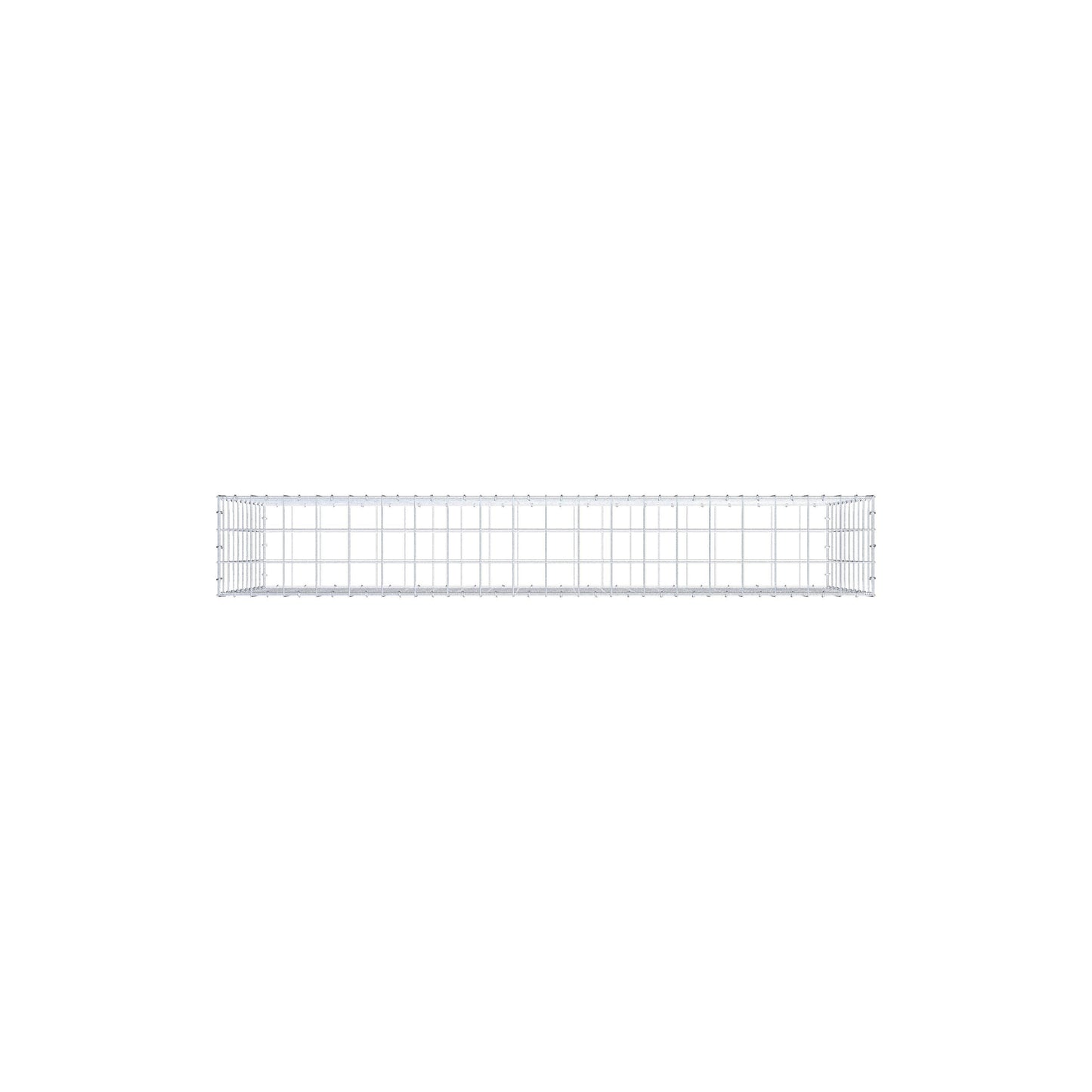 Gabbione 200 cm x 100 cm x 30 cm (L x H x P), maglia 10 cm x 10 cm, anello a C