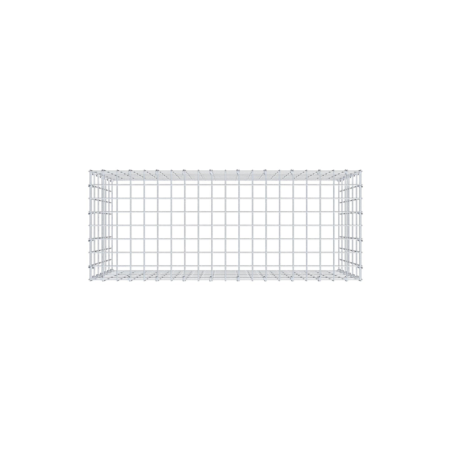 Fourche rapportée type 3 100 cm x 60 cm x 40 cm (L x H x P), mailles 5 cm x 10 cm, anneau C