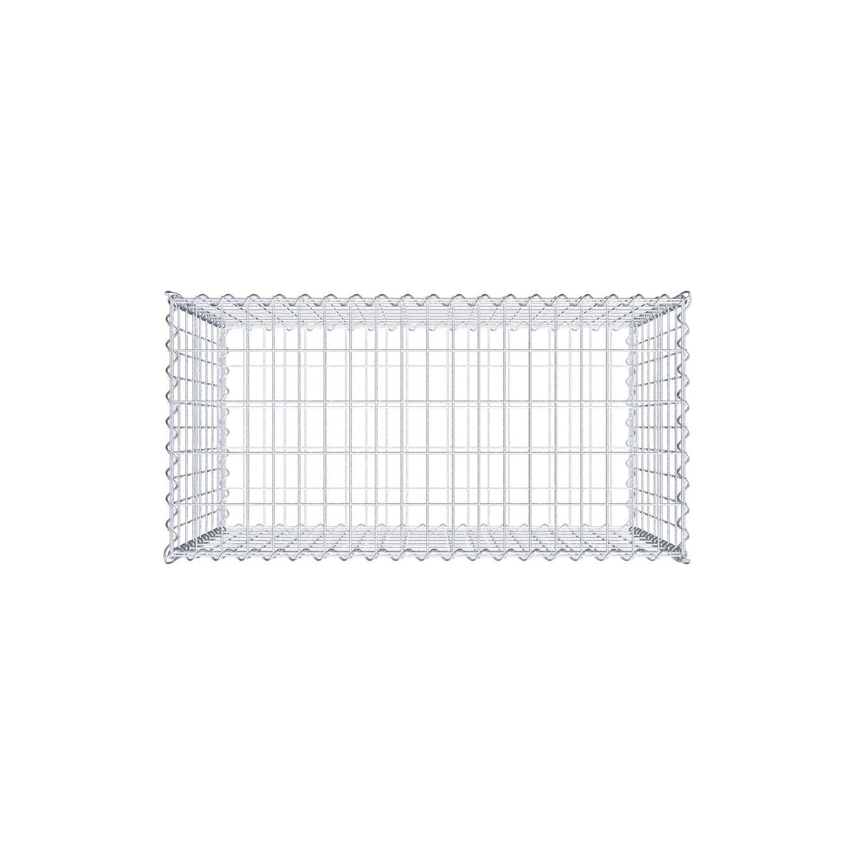 Gabion 100 cm x 80 cm x 50 cm (L x H x D), maskestørrelse 5 cm x 10 cm, spiral
