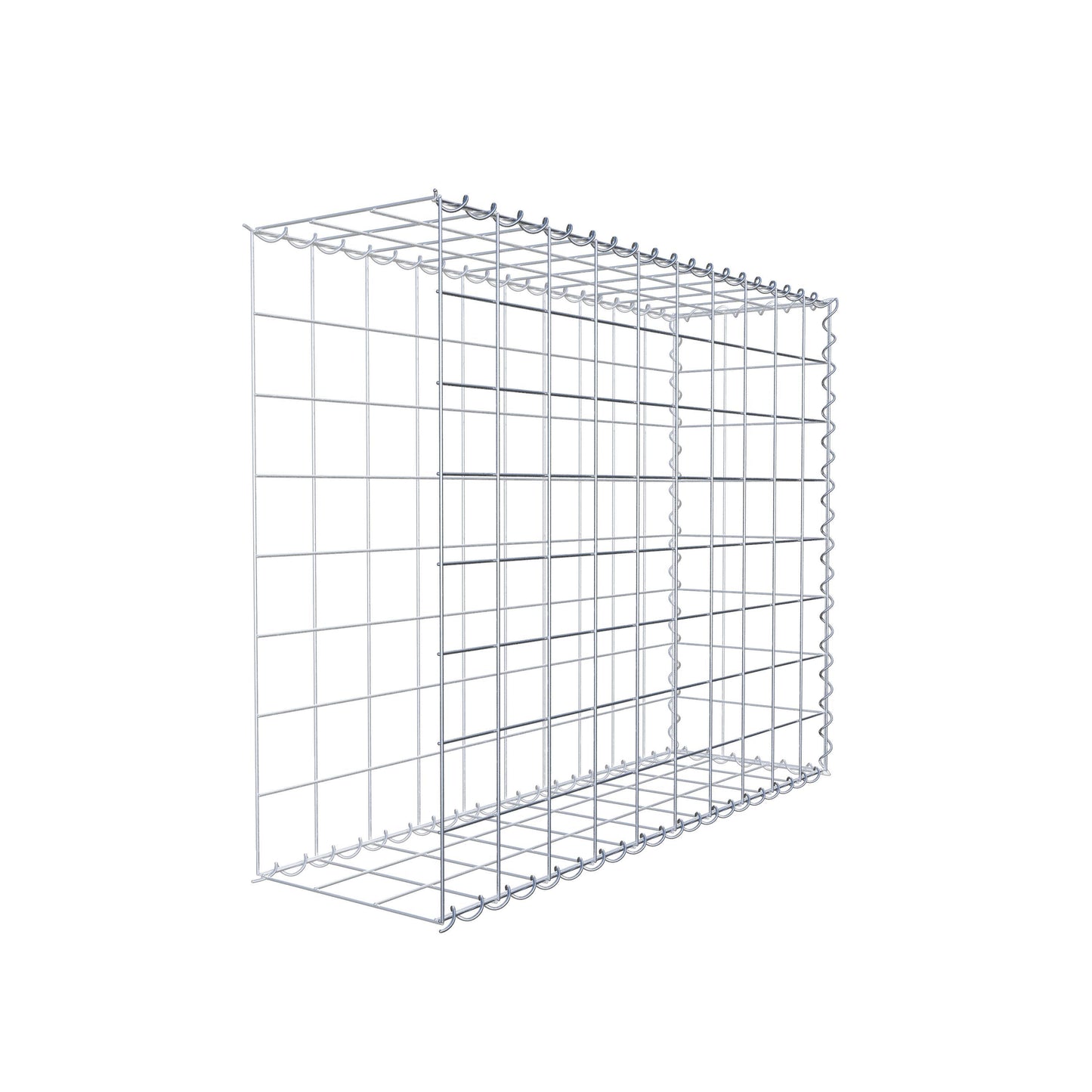 Anbaugabione Typ 2 100 cm x 80 cm x 30 cm (L x H x T), Maschenweite 10 cm x 10 cm, Spirale
