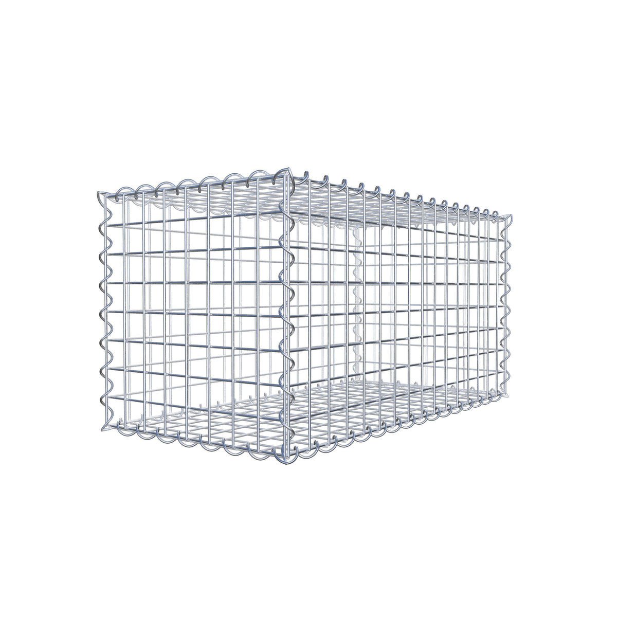 Gabion 80 cm x 40 cm x 40 cm (L x H x P), mailles 5 cm x 5 cm, spirale