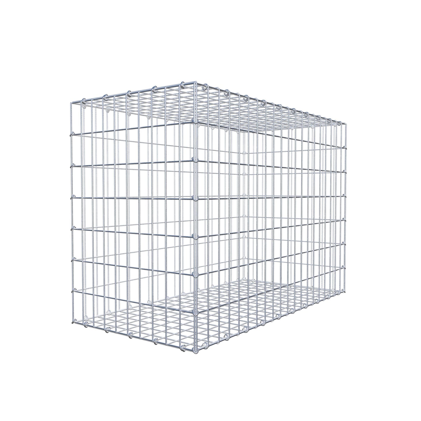 Gabbione 100 cm x 70 cm x 50 cm (L x H x P), maglia 5 cm x 10 cm, anello a C
