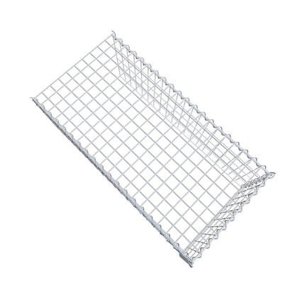 Add-on schanskorf type 4 100 cm x 40 cm x 50 cm (L x H x D), maaswijdte 5 cm x 10 cm, spiraalvormig