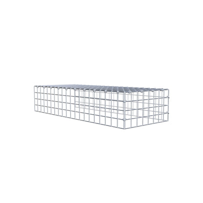 Gabbione fissabile tipo 4 100 cm x 20 cm x 40 cm (L x H x P), maglia 5 cm x 5 cm, anello a C