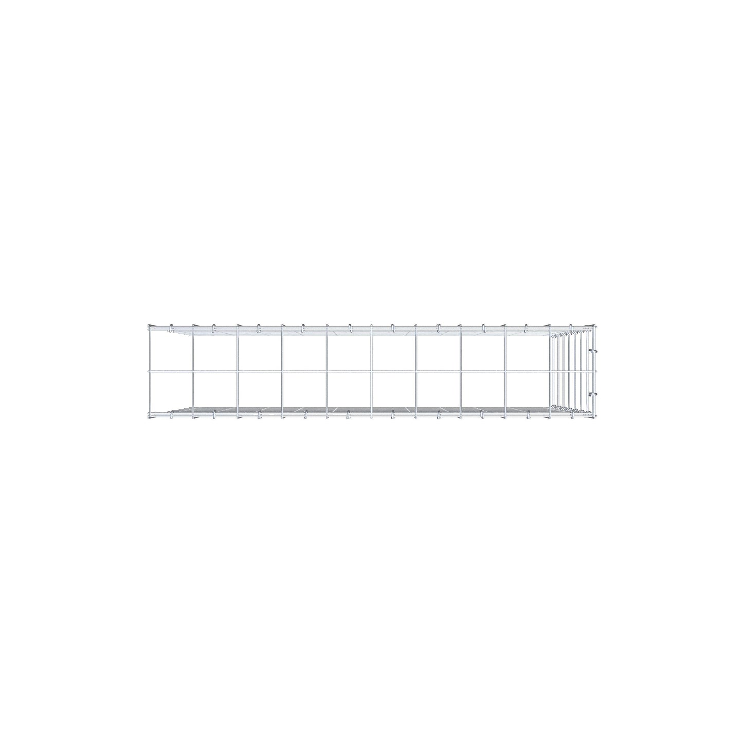 Fourche rapportée type 4 100 cm x 70 cm x 20 cm (L x H x P), mailles 10 cm x 10 cm, anneau C