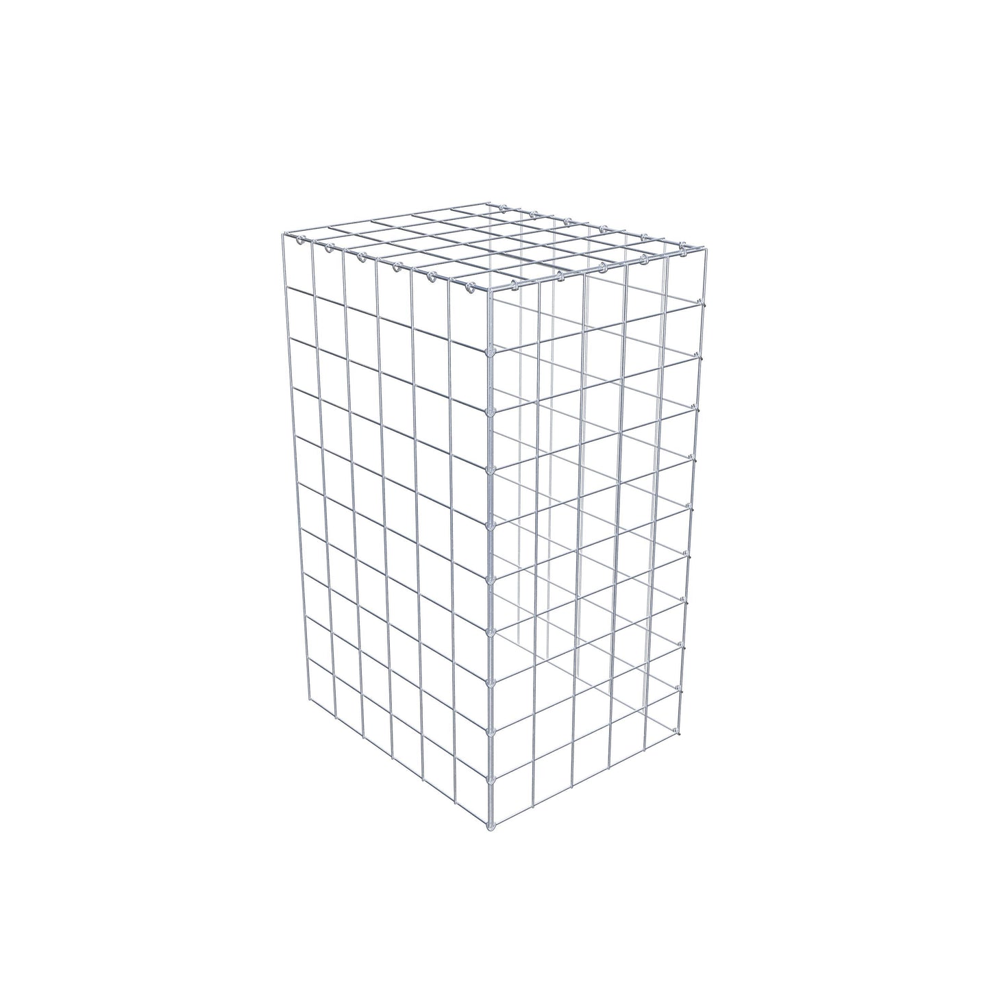 Gabbione aggiuntivo tipo 4 100 cm x 60 cm x 50 cm (L x H x P), maglia 10 cm x 10 cm, anello a C