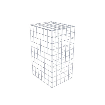 Gabbione aggiuntivo tipo 4 100 cm x 60 cm x 50 cm (L x H x P), maglia 10 cm x 10 cm, anello a C