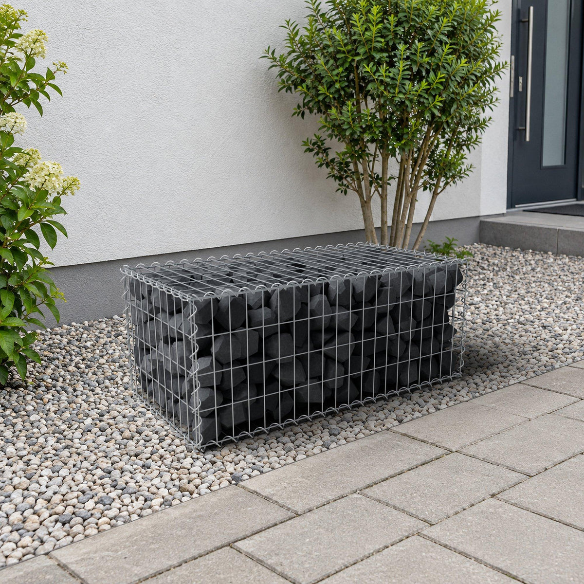 Gabion 100 cm x 40 cm x 50 cm (L x H x P), mailles 5 cm x 10 cm, spirale