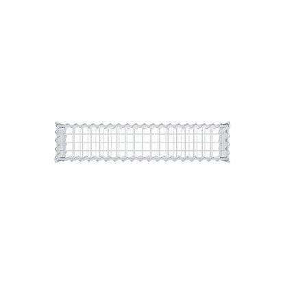 Schanskorf 100 cm x 30 cm x 20 cm (L x H x D), maaswijdte 5 cm x 5 cm, spiraalvormig