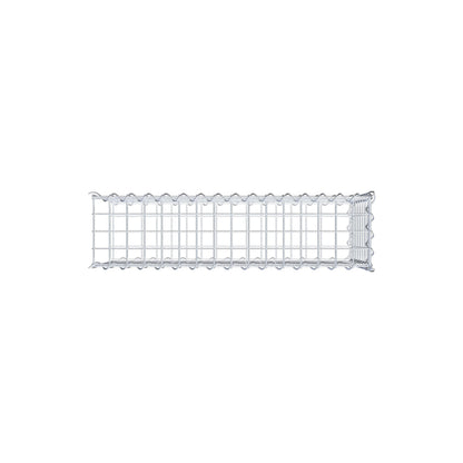 Add-on schanskorf type 2 80 cm x 40 cm x 20 cm (L x H x D), maaswijdte 5 cm x 5 cm, spiraalvormig