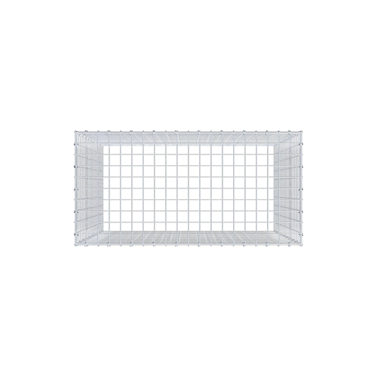 Fourche rapportée type 3 100 cm x 100 cm x 50 cm (L x H x P), mailles 5 cm x 5 cm, anneau C