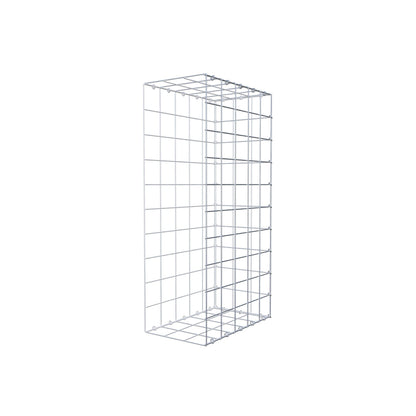 Mounted gabion type 2 100 cm x 50 cm x 30 cm (L x H x D), mesh size 10 cm x 10 cm, C-ring