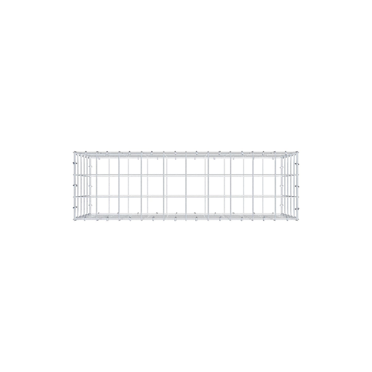 Gabion 100 cm x 50 cm x 30 cm (L x H x D), maskestørrelse 10 cm x 10 cm, C-ring