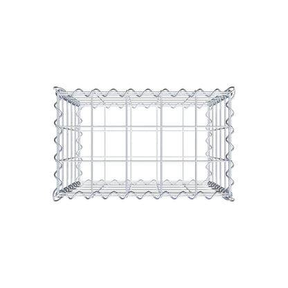 Gabion 50 cm x 50 cm x 30 cm (L x H x D), maskestørrelse 10 cm x 10 cm, spiral