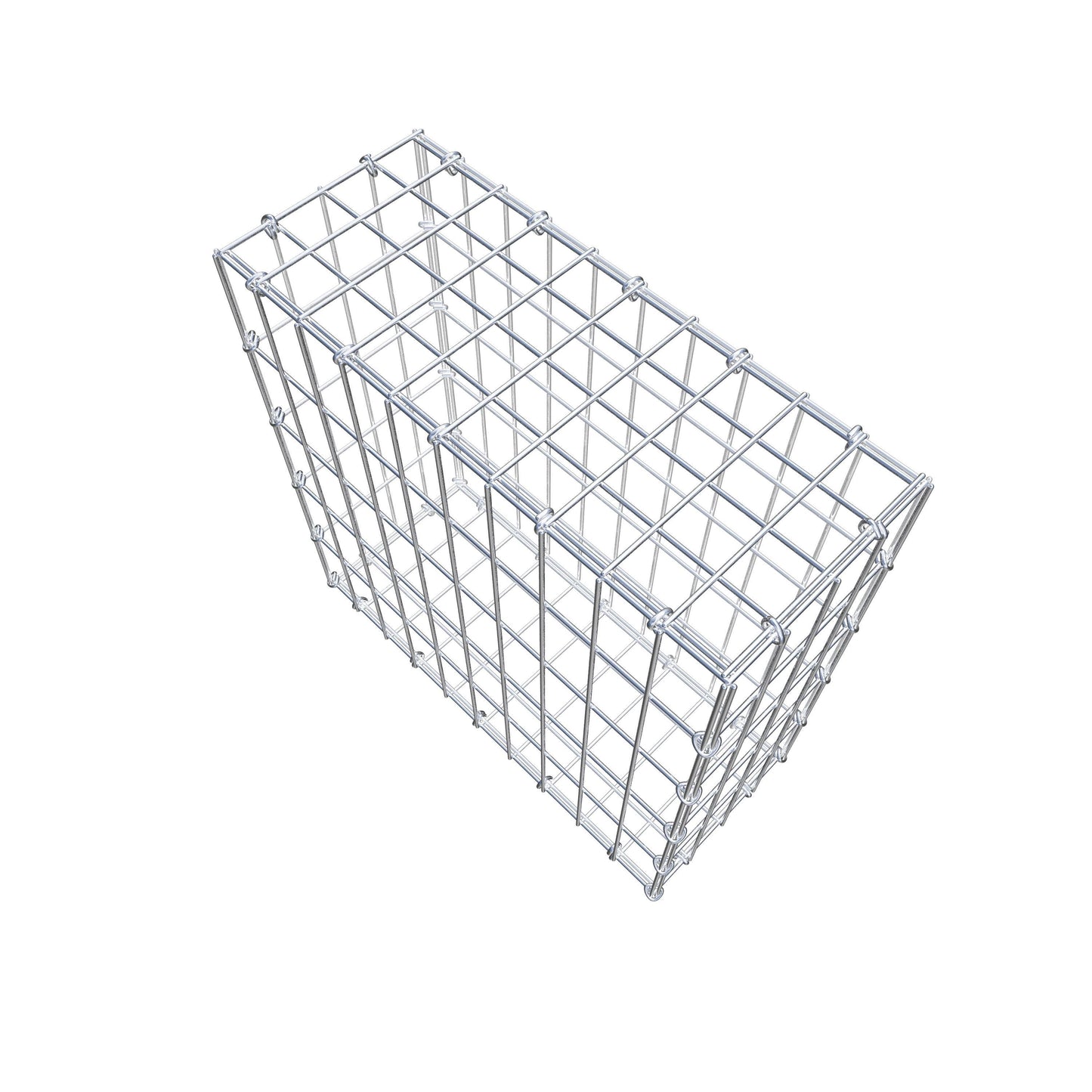 Gabion 50 cm x 50 cm x 20 cm (L x H x D), maskstorlek 5 cm x 10 cm, C-ring