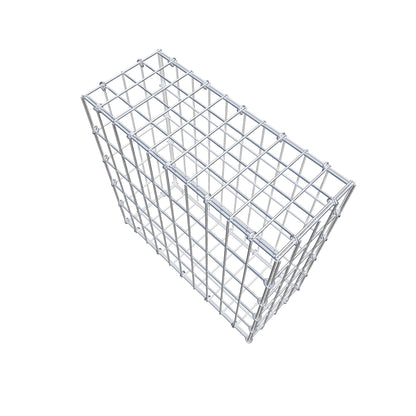 Gabion 50 cm x 50 cm x 20 cm (L x H x D), maskstorlek 5 cm x 10 cm, C-ring