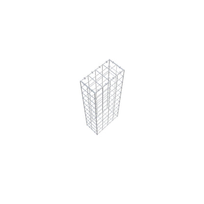 Gabion 100 cm x 20 cm x 40 cm (L x H x P), mailles 10 cm x 10 cm, anneau en C