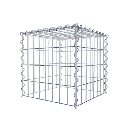 Gabbione aggiuntivo tipo 3 40 cm x 40 cm x 40 cm (L x H x P), dimensione maglia 5 cm x 10 cm, a spirale