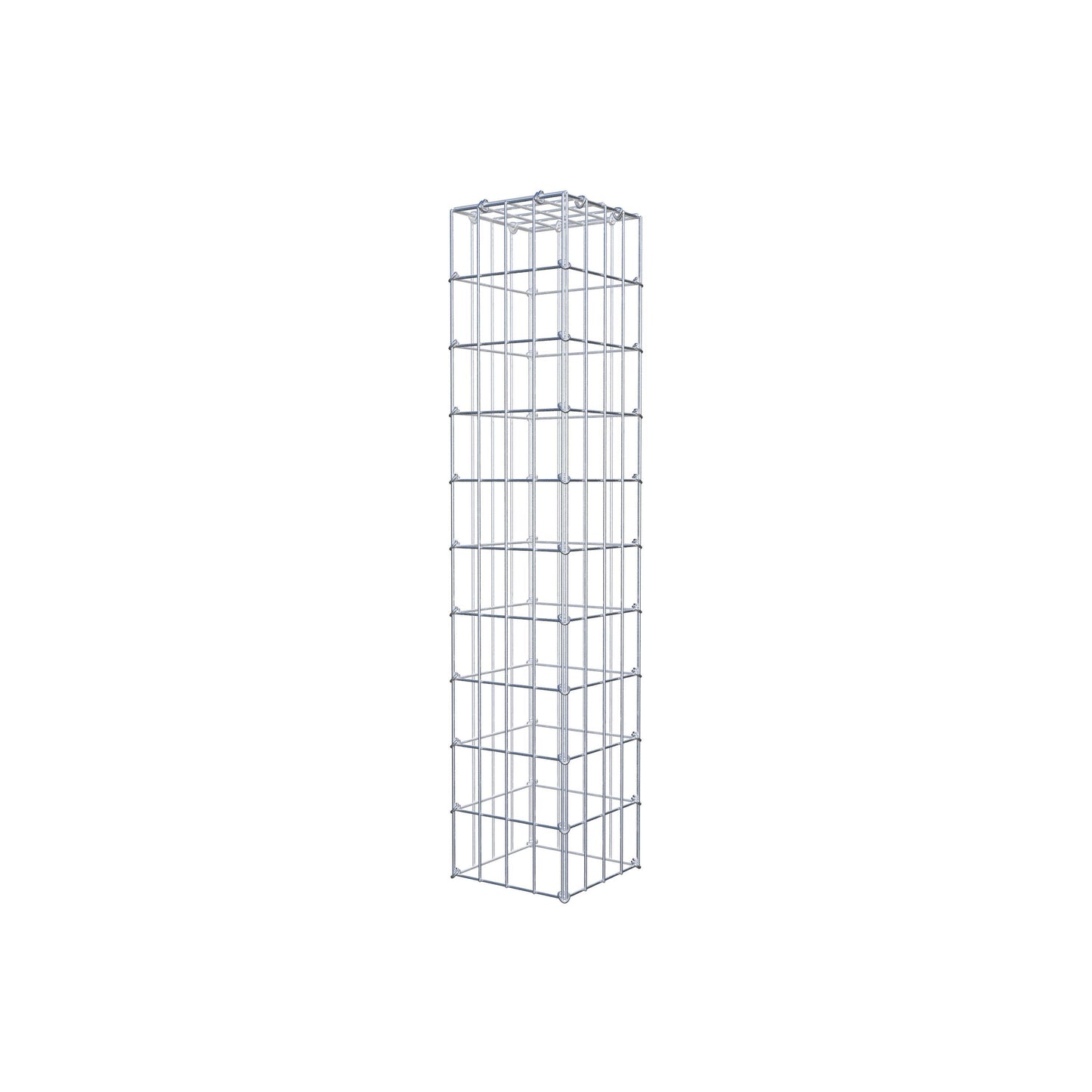 Typ 3 påbyggnadsgabion 100 cm x 20 cm x 20 cm (L x H x D), maskstorlek 5 cm x 10 cm, C-ring