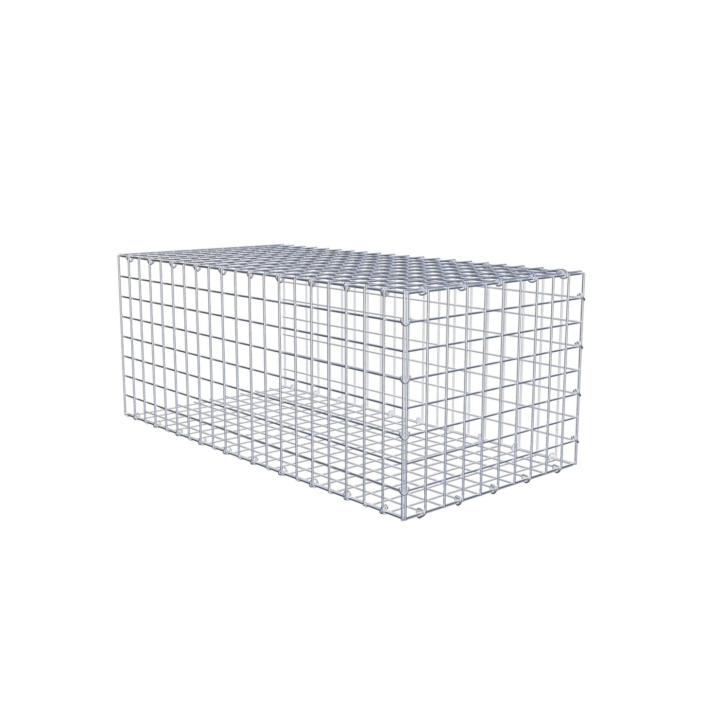 Opzetpaal type 2 100 cm x 40 cm x 50 cm (L x H x D), maaswijdte 5 cm x 5 cm, C-ring