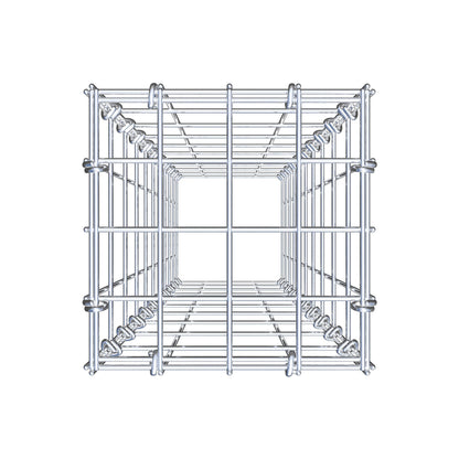 Typ 3 påbyggnadsgabion 100 cm x 20 cm x 20 cm (L x H x D), maskstorlek 5 cm x 10 cm, C-ring