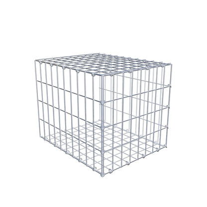 Anbaugabione Typ 2 50 cm x 40 cm x 40 cm, Maschenweite 5 cm x 10 cm, C-Ring