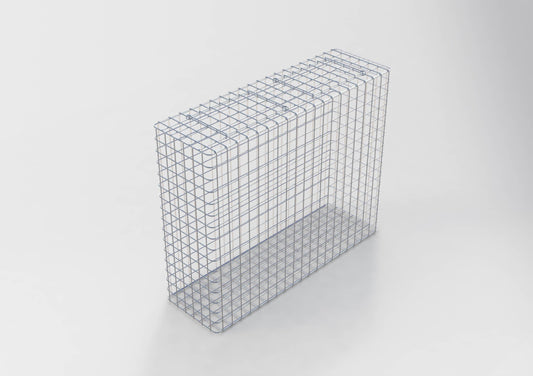 Thermisch verzinkte schanskorf 102 cm x 82 cm x 32 cm, maaswijdte 5 cm x 5 cm, volledig gelast