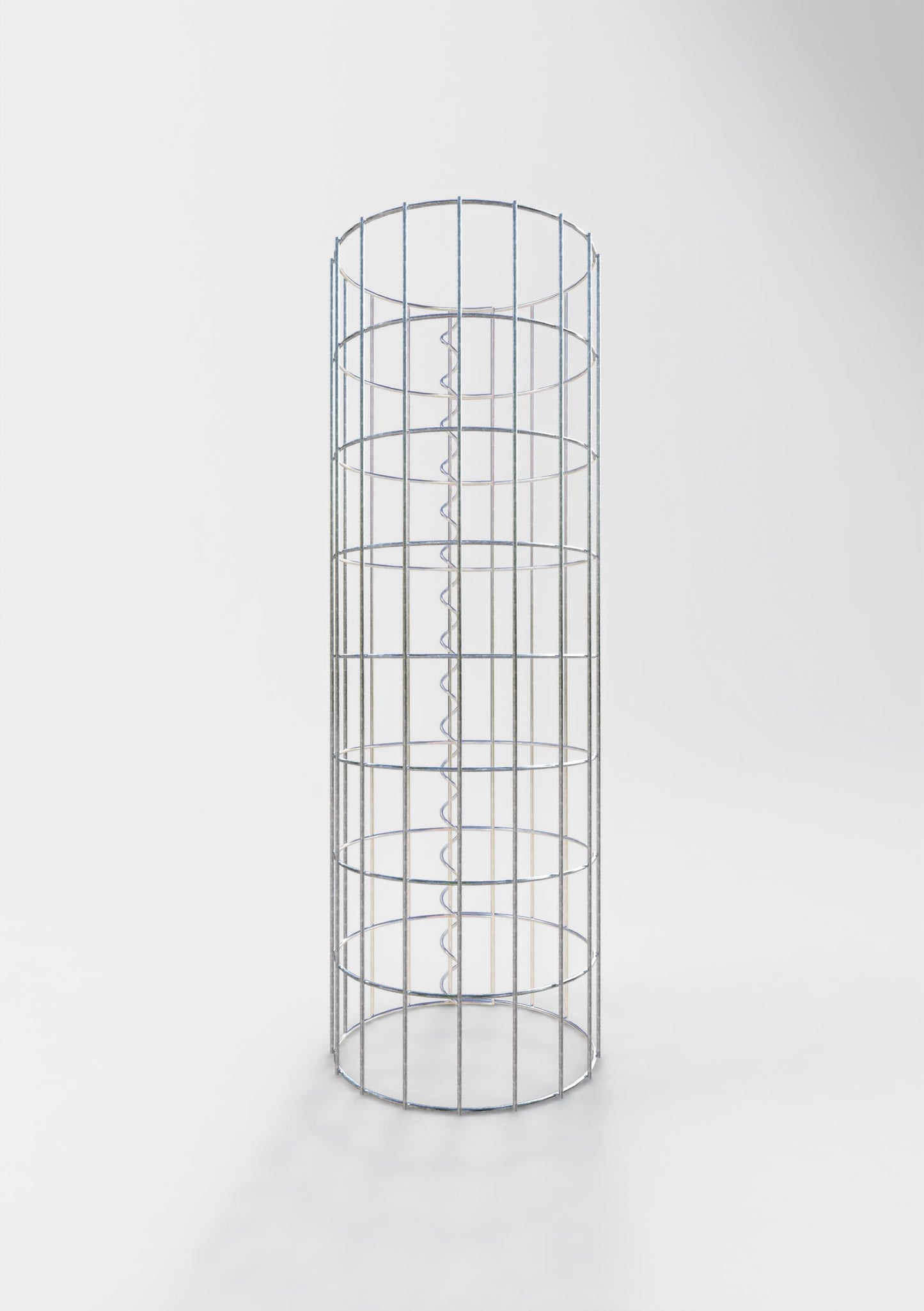 Colonne de gabion ronde 27 cm de diamètre, 80 cm de hauteur, maille 5 cm x 10 cm