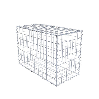 Schanskorf 100 cm x 70 cm x 50 cm (L x H x D), maaswijdte 10 cm x 10 cm, spiraalvormig
