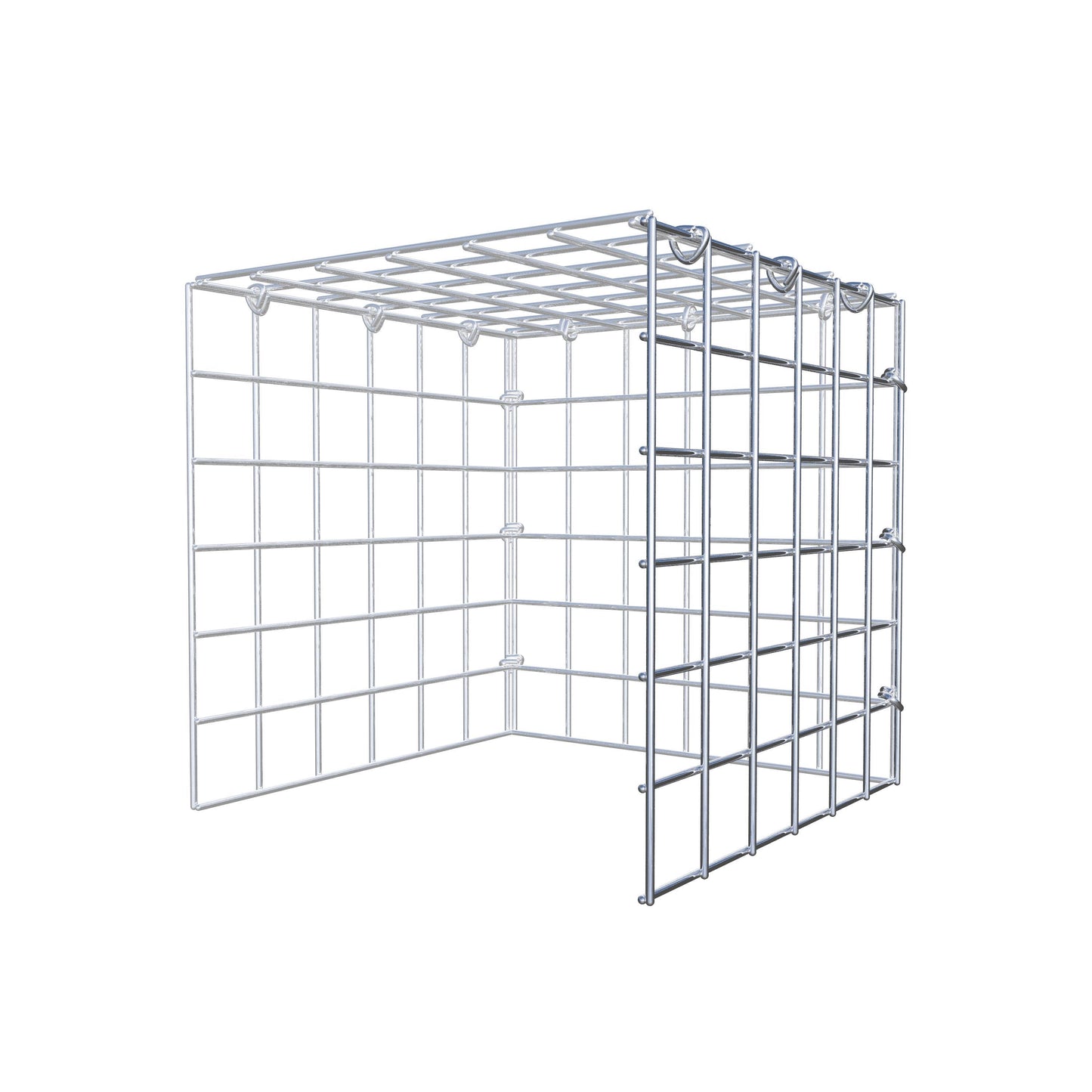 Gavión adicional tipo 4 30 cm x 30 cm x 30 cm (L x A x P), malla 5 cm x 5 cm, anillo en C