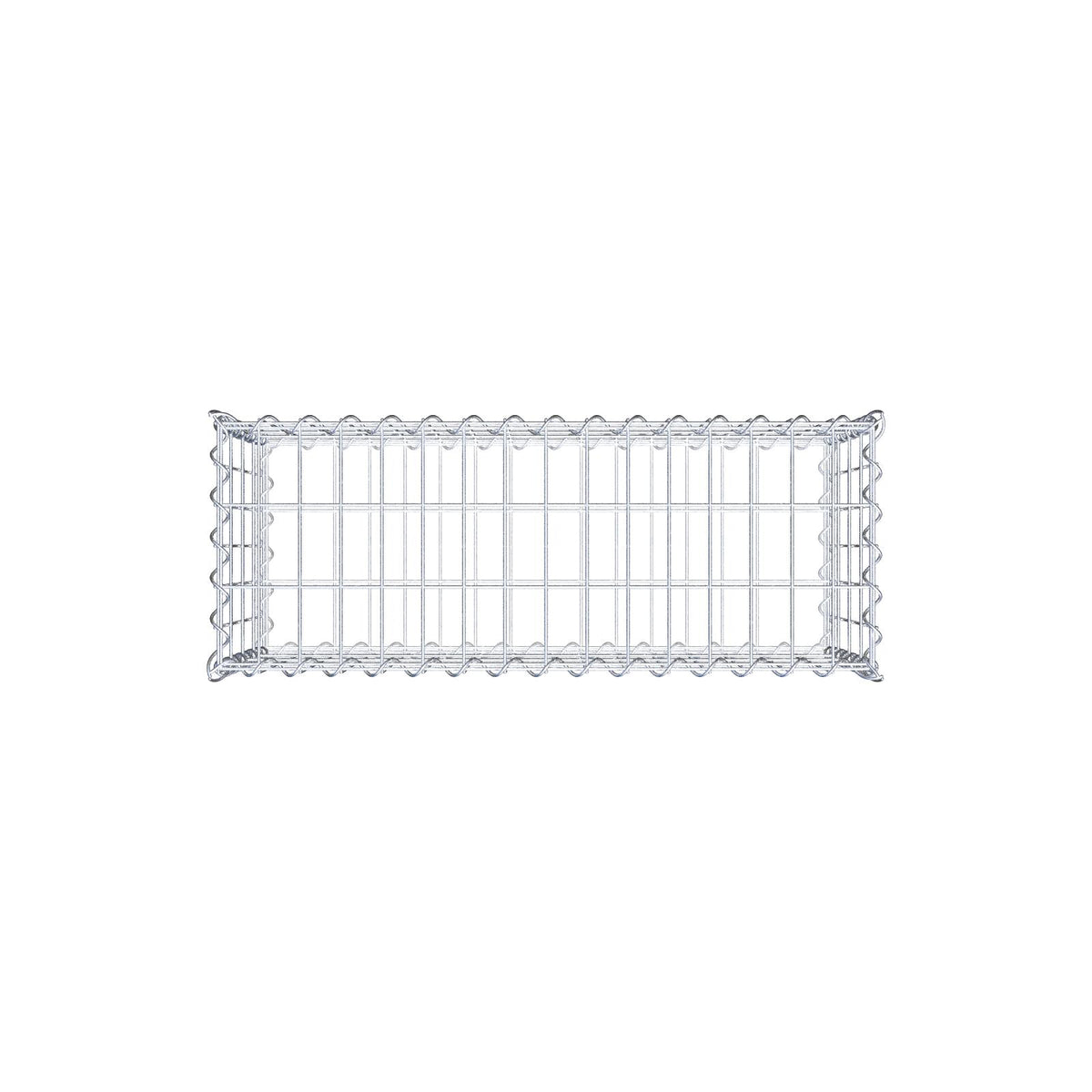 Gavión 80 cm x 40 cm x 30 cm (L x A x P), luz de malla 5 cm x 10 cm, en espiral